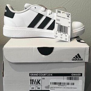 adidas Kids Grand Court 2.0 Tennis Shoe - Unisex-Child Sneakers